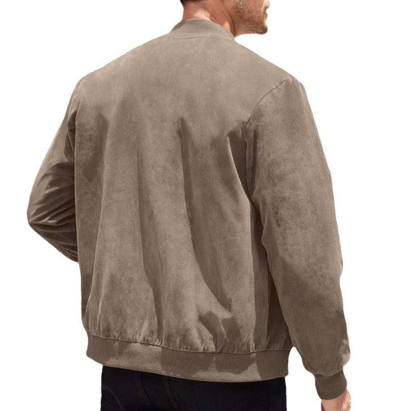 Suede Bomber Jacket