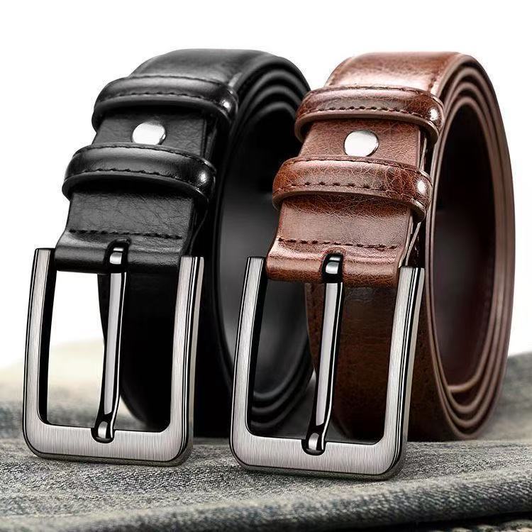 Pin Buckle Leather Belt