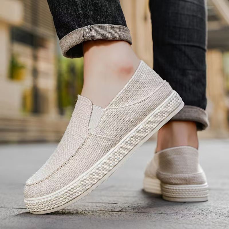 Linen Slip-on Loafers