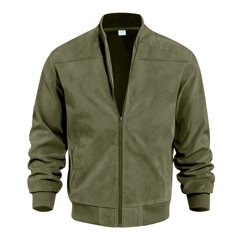 Suede Bomber Jacket