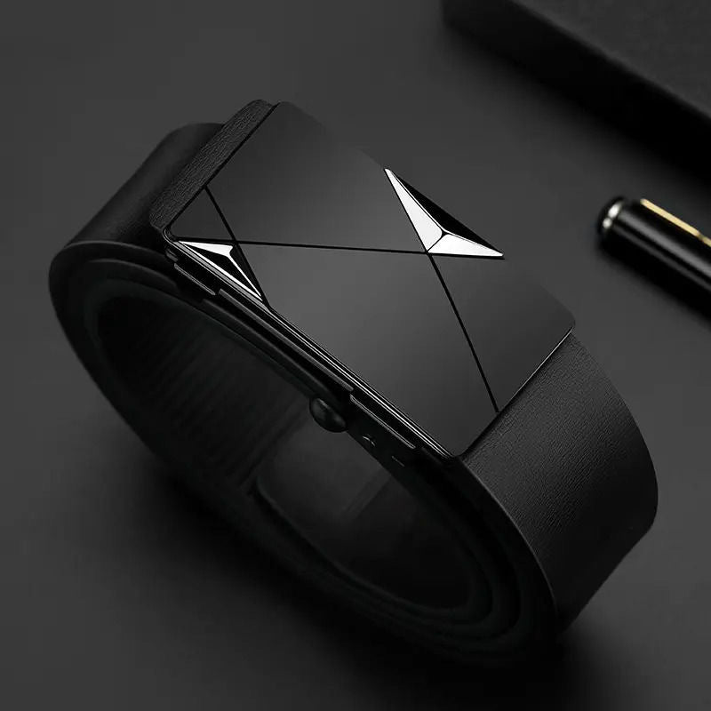 Automatic Buckle Leather Belt