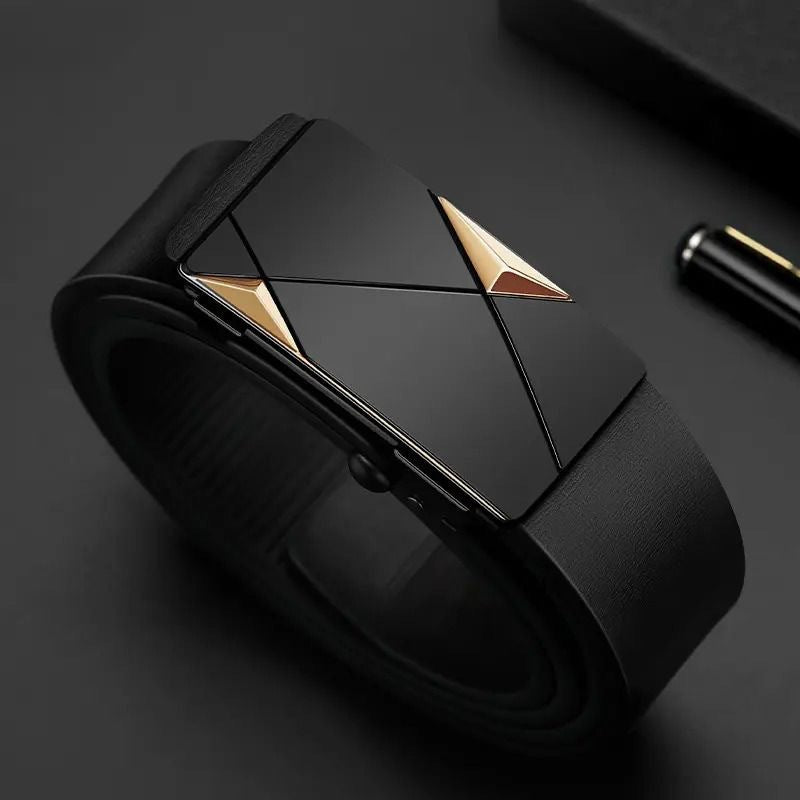 Automatic Buckle Leather Belt