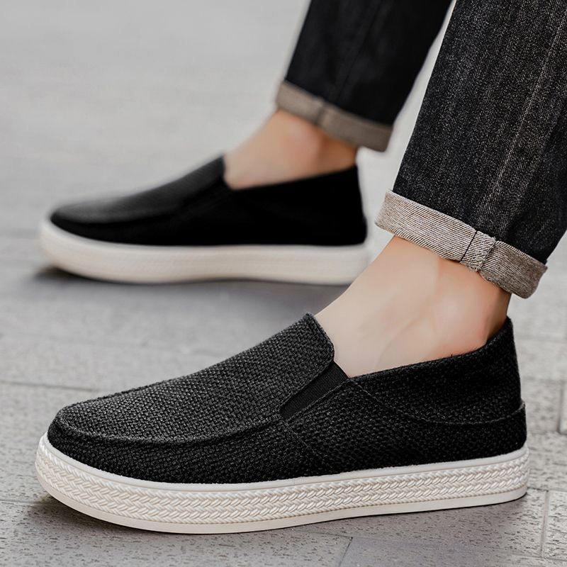 Linen Slip-on Loafers