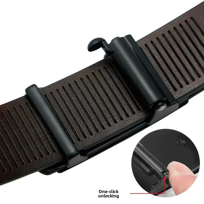 Automatic Buckle Leather Belt