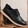 Slip-On Brogue Leather Shoes