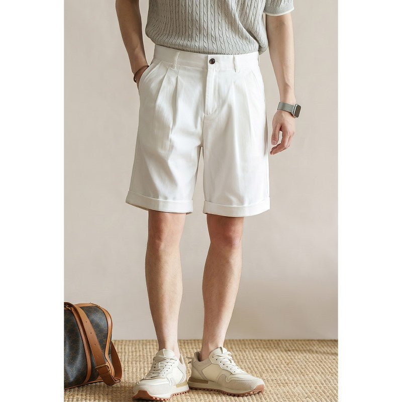 Retro Pleated Shorts