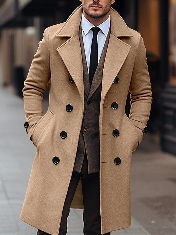 Old Money Woolen Trench Coat